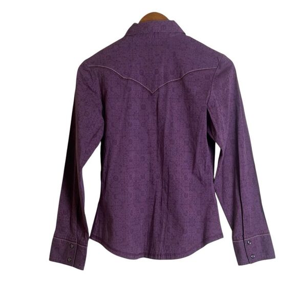 The north face purple snap button western shirt - Picture 7 of 7